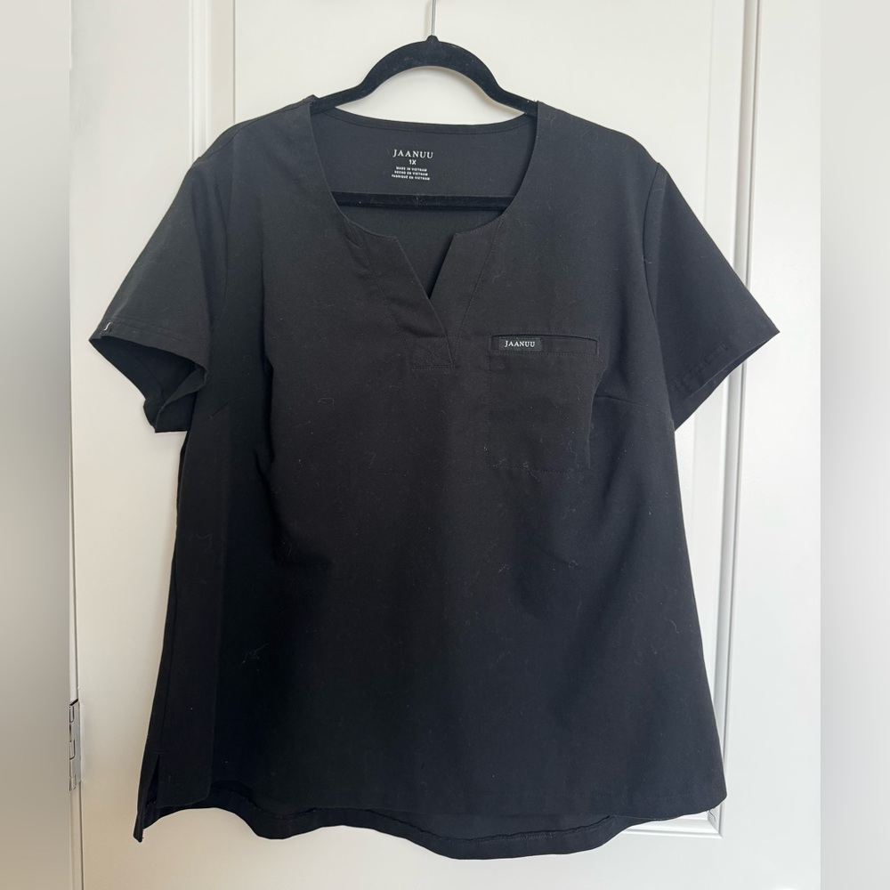 Jaanuu Black Scrub Top